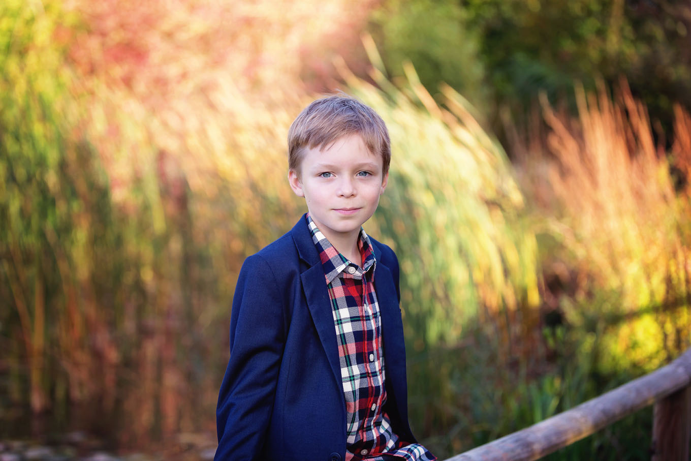 Summer outdoor portrait of a boy